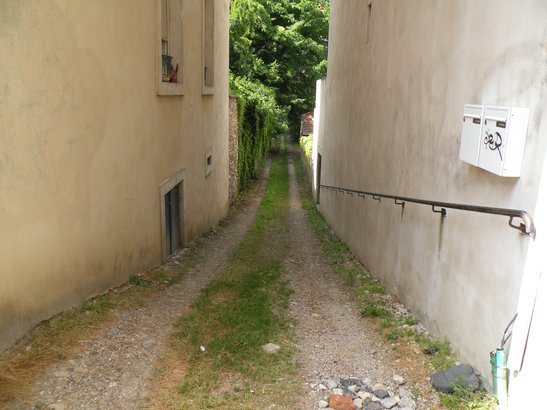  joli chemin champêtre dans la ville